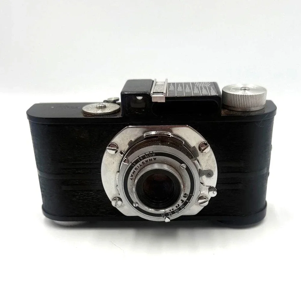 Vtg‎ Argus A 35mm Film Camera Black Bakelite Ilex Anastigmat f4.5 Lens Untested